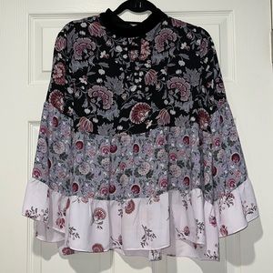 LOFT high neck  blouse